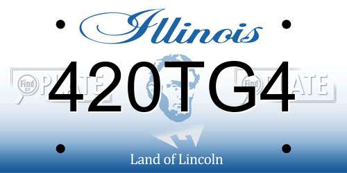 420TG4 Illinois License Plate