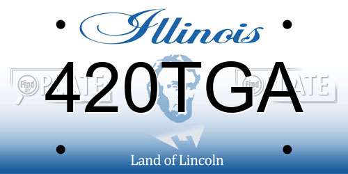 420TGA Illinois License Plate