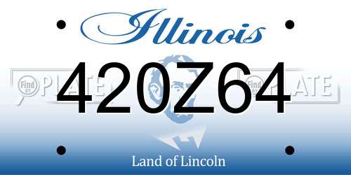420Z64 Illinois License Plate