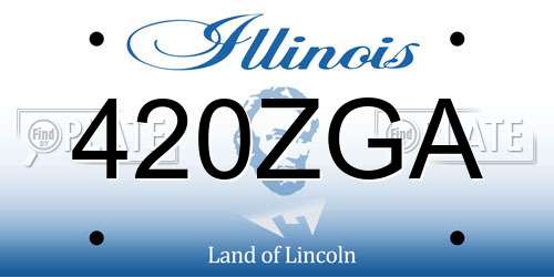 420ZGA Illinois License Plate