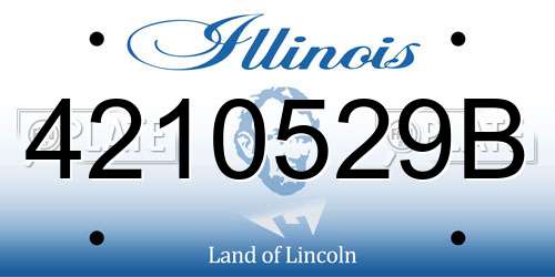 4210529B Illinois License Plate