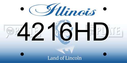 4216HD Illinois License Plate