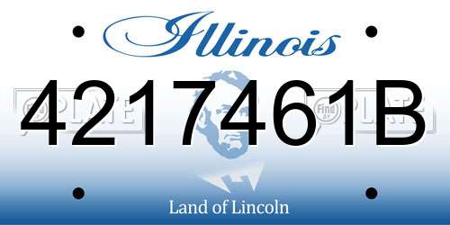 4217461B Illinois License Plate