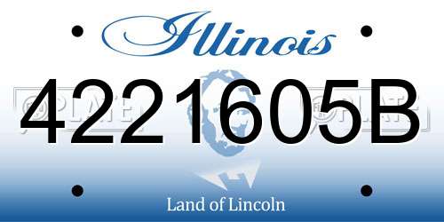 4221605B Illinois License Plate