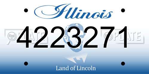 4223271 Illinois License Plate
