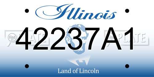 42237A1 Illinois License Plate