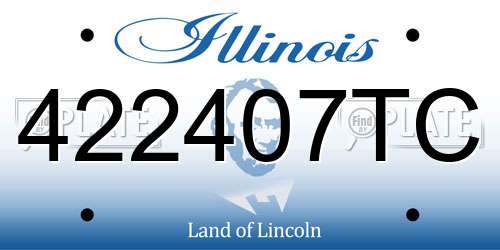 422407TC Illinois License Plate
