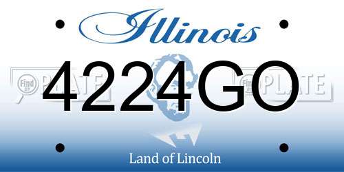 4224GO Illinois License Plate
