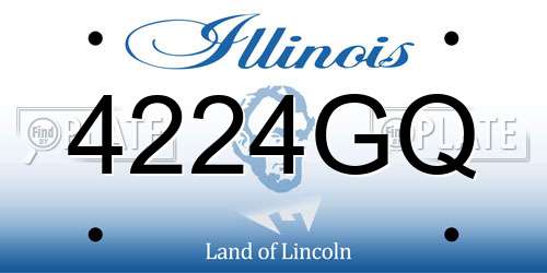 4224GQ Illinois License Plate