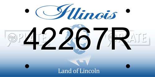 42267R Illinois License Plate