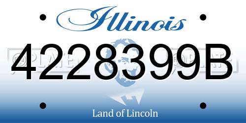 4228399B Illinois License Plate