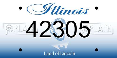 42305 Illinois License Plate