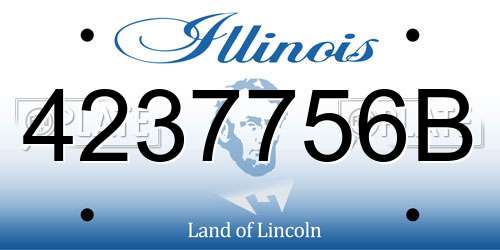 4237756B Illinois License Plate