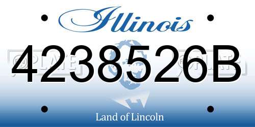 4238526B Illinois License Plate