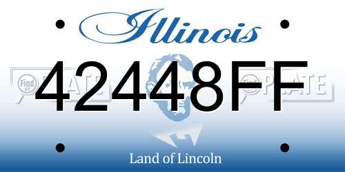 42448FF Illinois License Plate