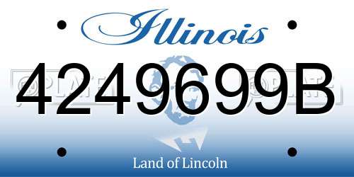 4249699B Illinois License Plate