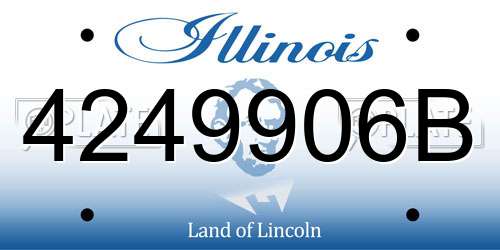 4249906B Illinois License Plate