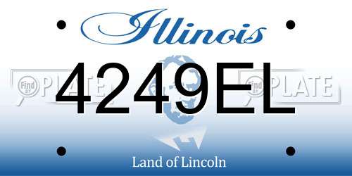 4249EL Illinois License Plate