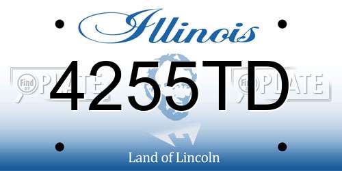 4255TD Illinois License Plate
