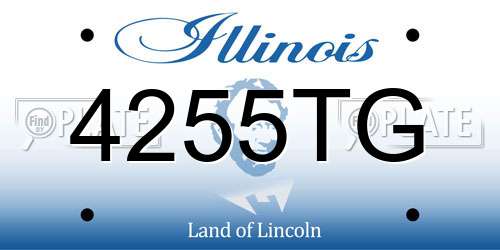 4255TG Illinois License Plate