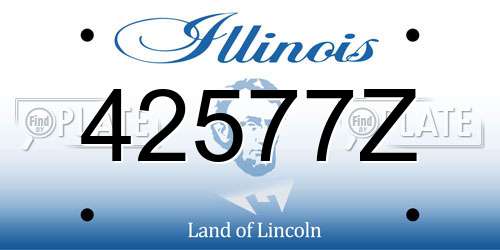 42577Z Illinois License Plate