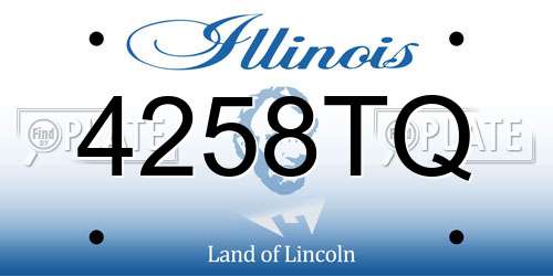 4258TQ Illinois License Plate