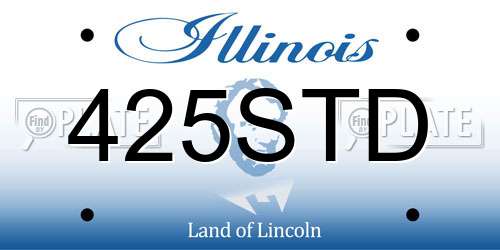 425STD Illinois License Plate