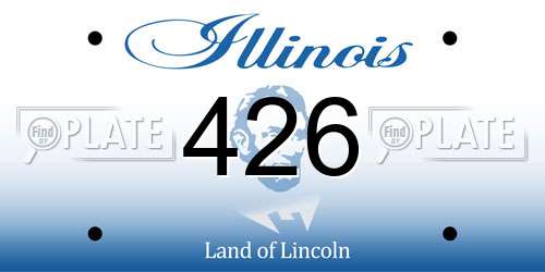 426 Illinois License Plate