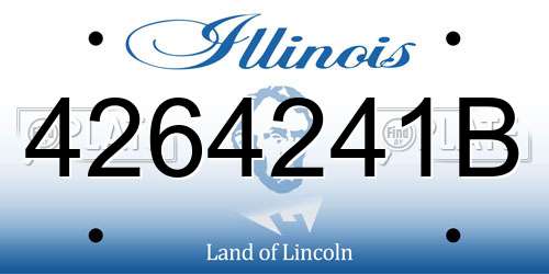4264241B Illinois License Plate