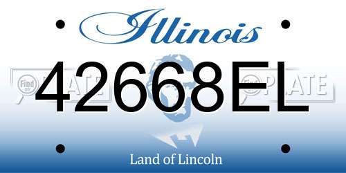 42668EL Illinois License Plate