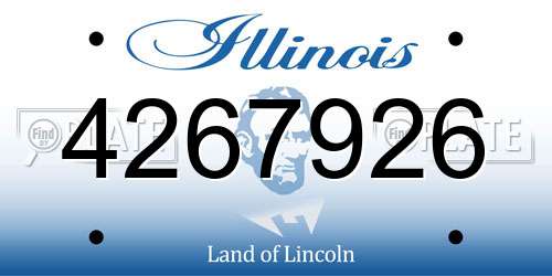 4267926 Illinois License Plate