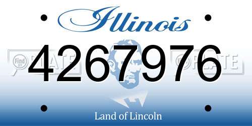 4267976 Illinois License Plate