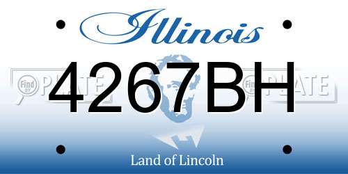 4267BH Illinois License Plate