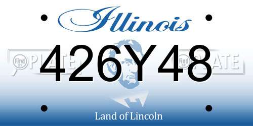 426Y48 Illinois License Plate