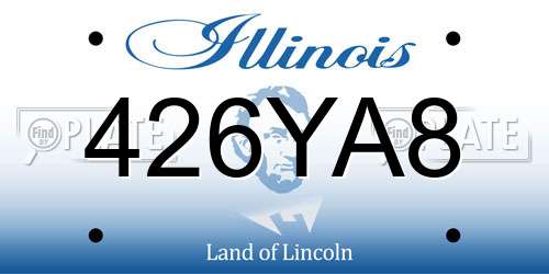 426YA8 Illinois License Plate