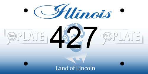 427 Illinois License Plate