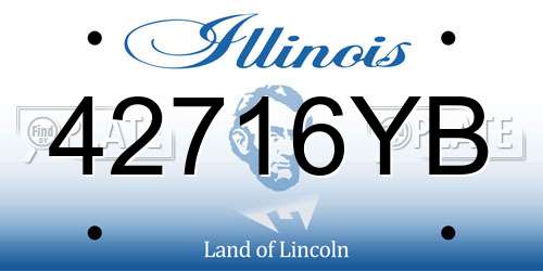 42716YB Illinois License Plate