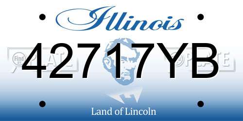 42717YB Illinois License Plate
