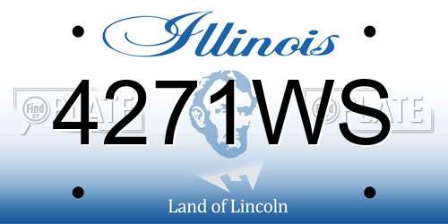 4271WS Illinois License Plate