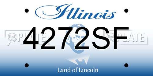 4272SF Illinois License Plate