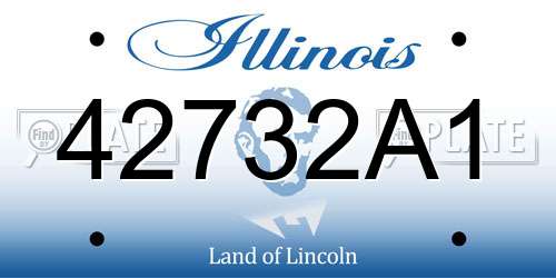 42732A1 Illinois License Plate