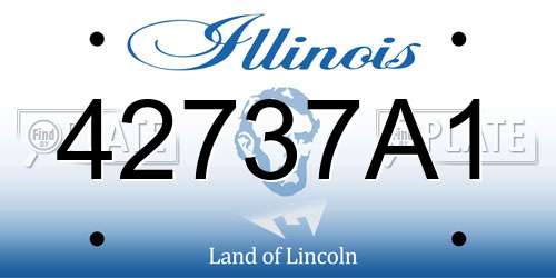 42737A1 Illinois License Plate