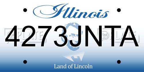 4273JNTA Illinois License Plate