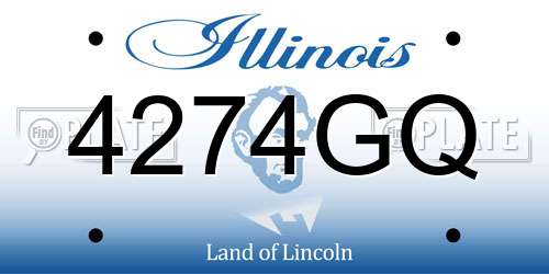 4274GQ Illinois License Plate