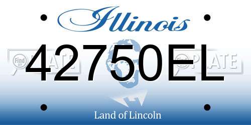 42750EL Illinois License Plate