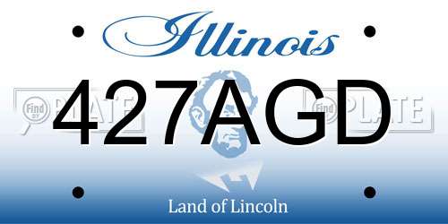 427AGD Illinois License Plate