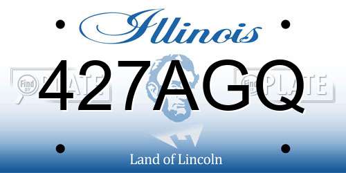 427AGQ Illinois License Plate