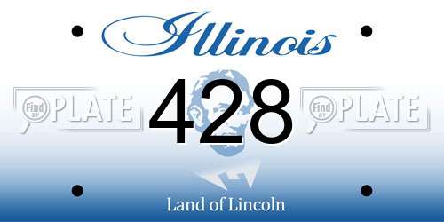 428 Illinois License Plate