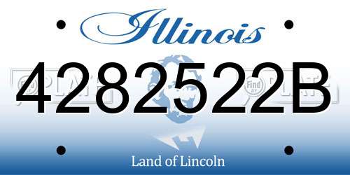 4282522B Illinois License Plate