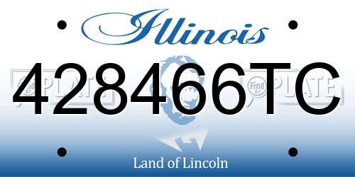 428466TC Illinois License Plate